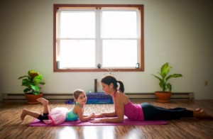 yoga mom daughter